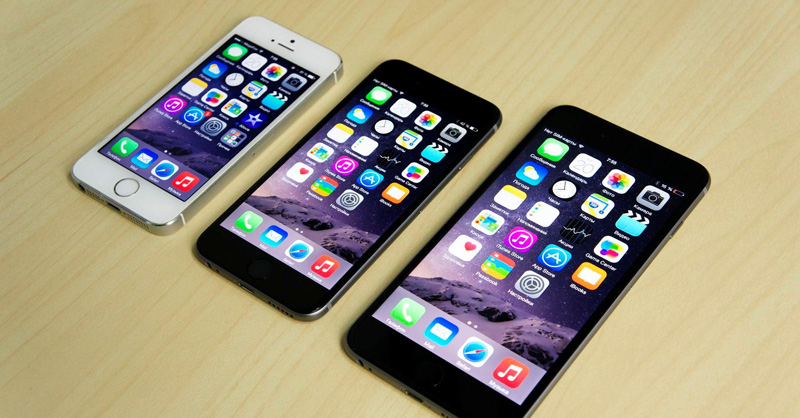 iPhone 6 и 6 Plus по сравнению с пятёркой